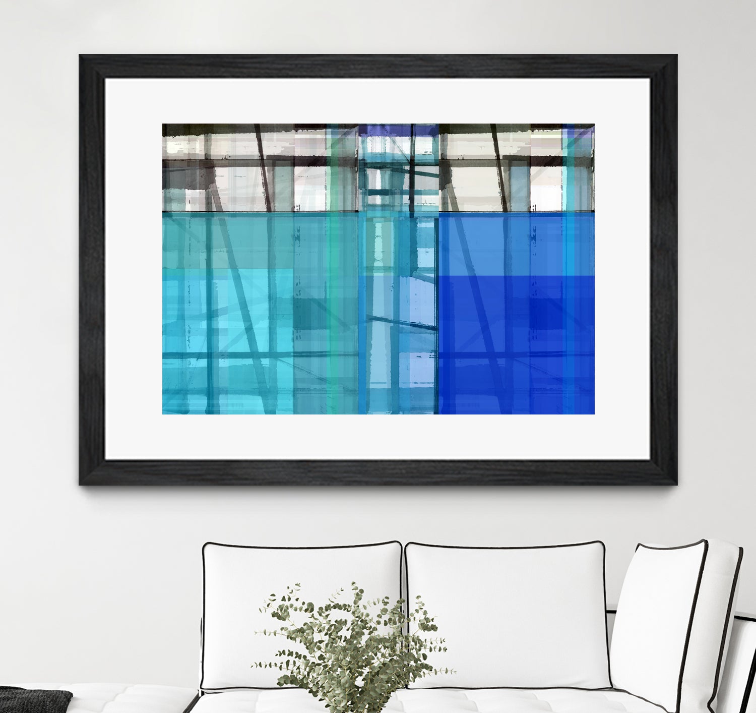 Living By The Ocean 1 by Cartissi on GIANT ART - blue abstract