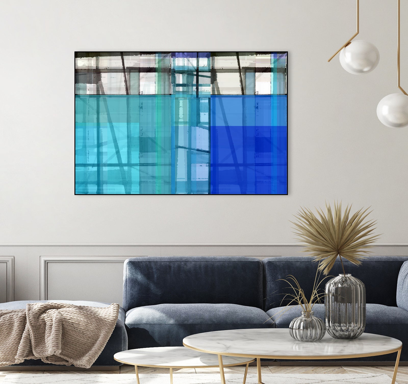 Living By The Ocean 1 by Cartissi on GIANT ART - blue abstract