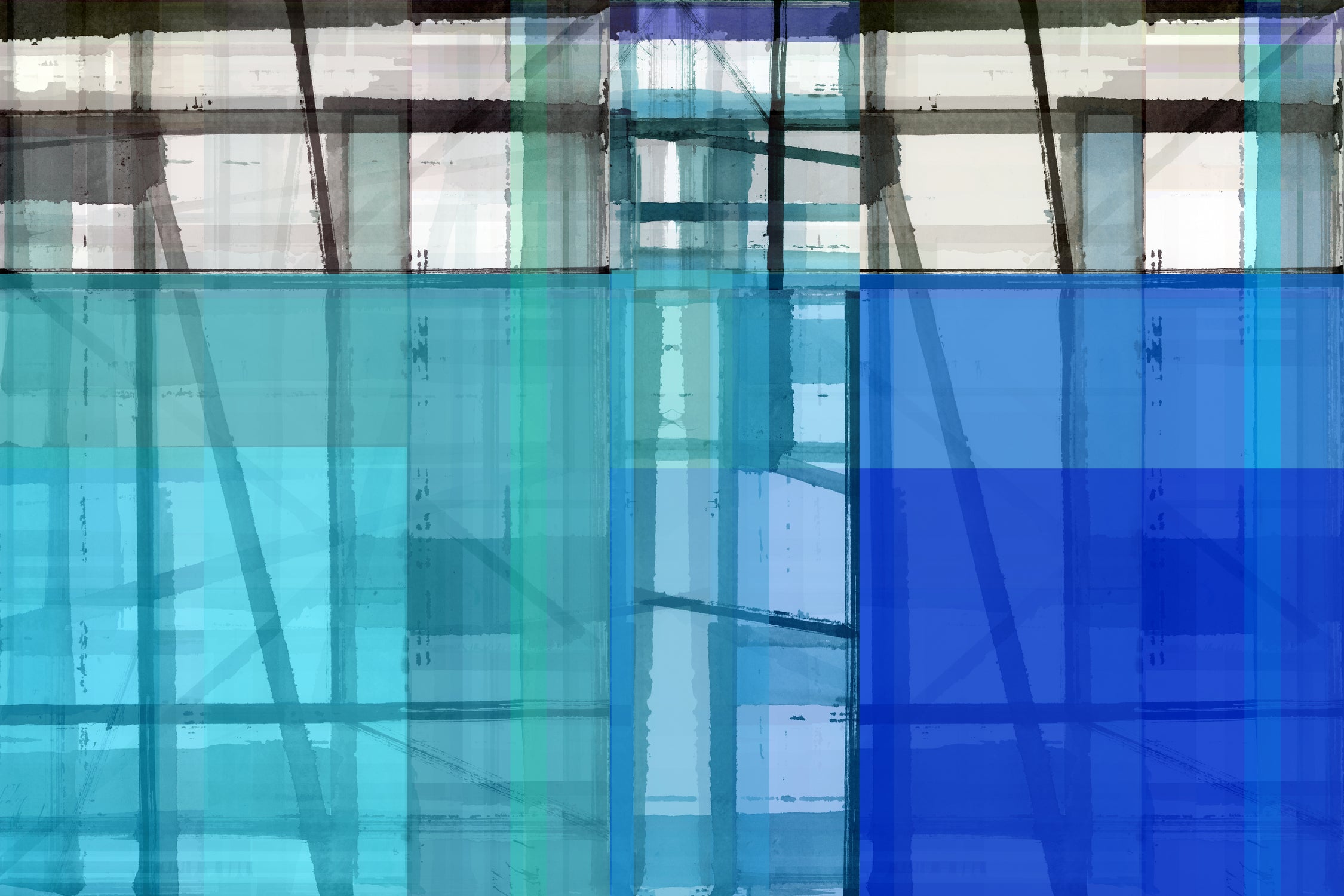 Living By The Ocean 1 by Cartissi on GIANT ART - blue abstract