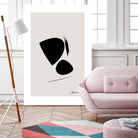 Black Abstract X by Oju Design on GIANT ART - abstract drawing
