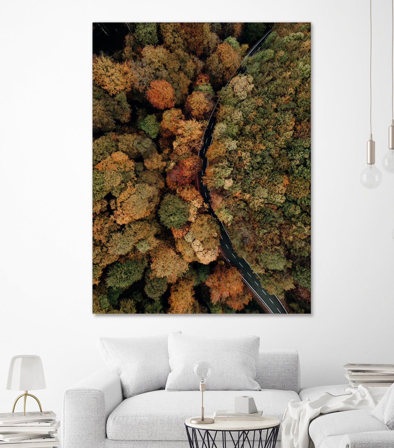 Autumn's Winding Path by Javier Pardina on GIANT ART - forest landscape  forest