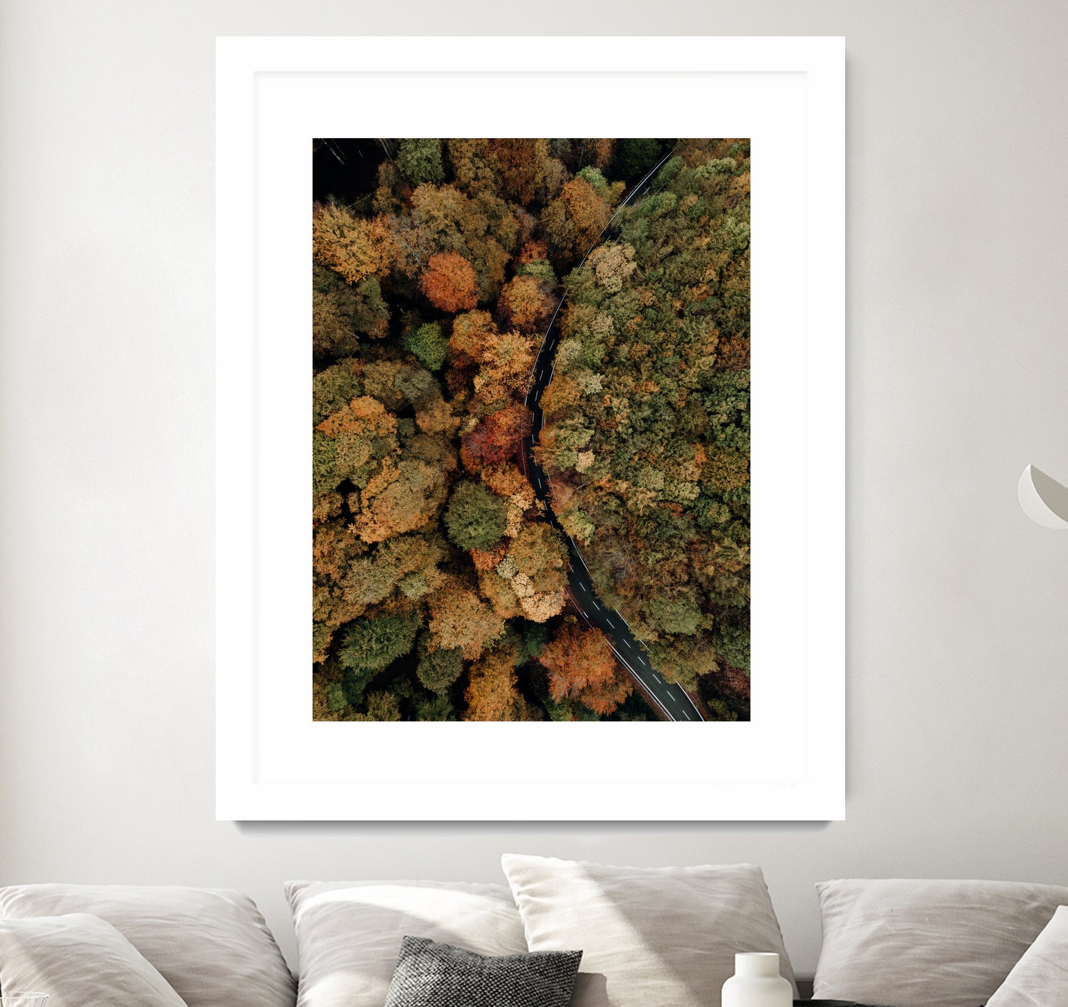 Autumn's Winding Path by Javier Pardina on GIANT ART - forest landscape  forest