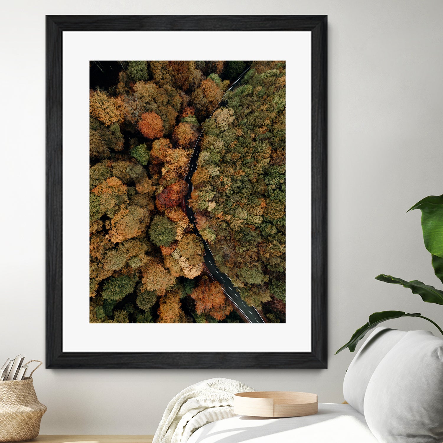 Autumn's Winding Path by Javier Pardina on GIANT ART - forest landscape  forest