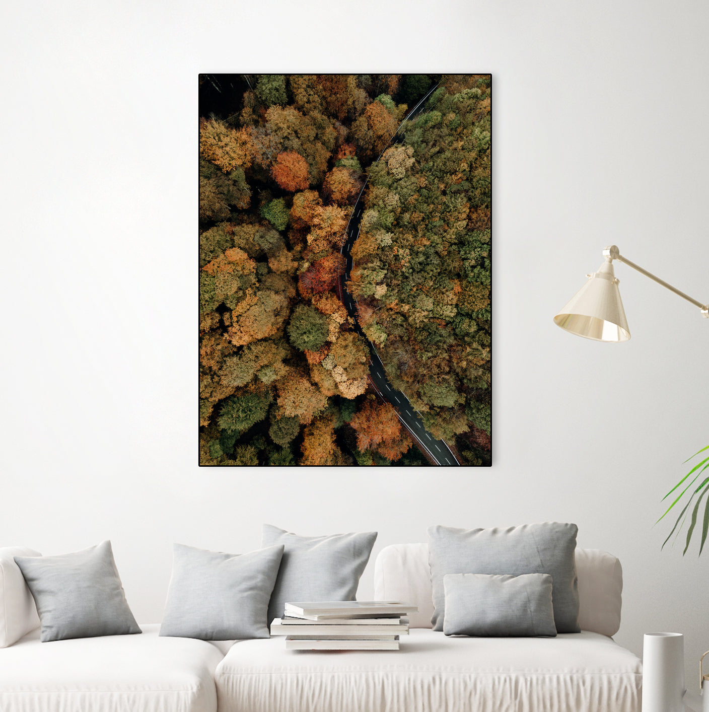 Autumn's Winding Path by Javier Pardina on GIANT ART - forest landscape  forest