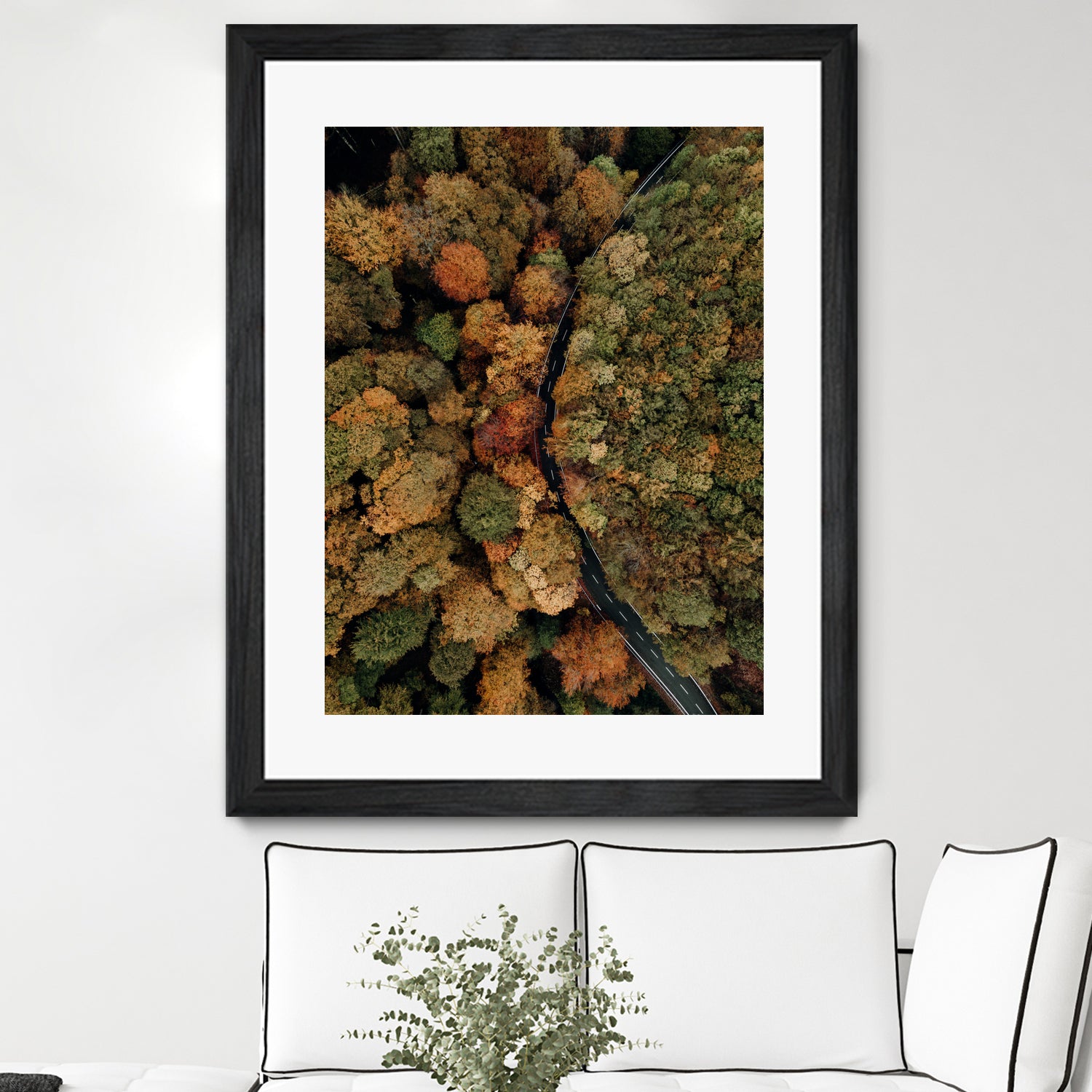 Autumn's Winding Path by Javier Pardina on GIANT ART - forest landscape  forest