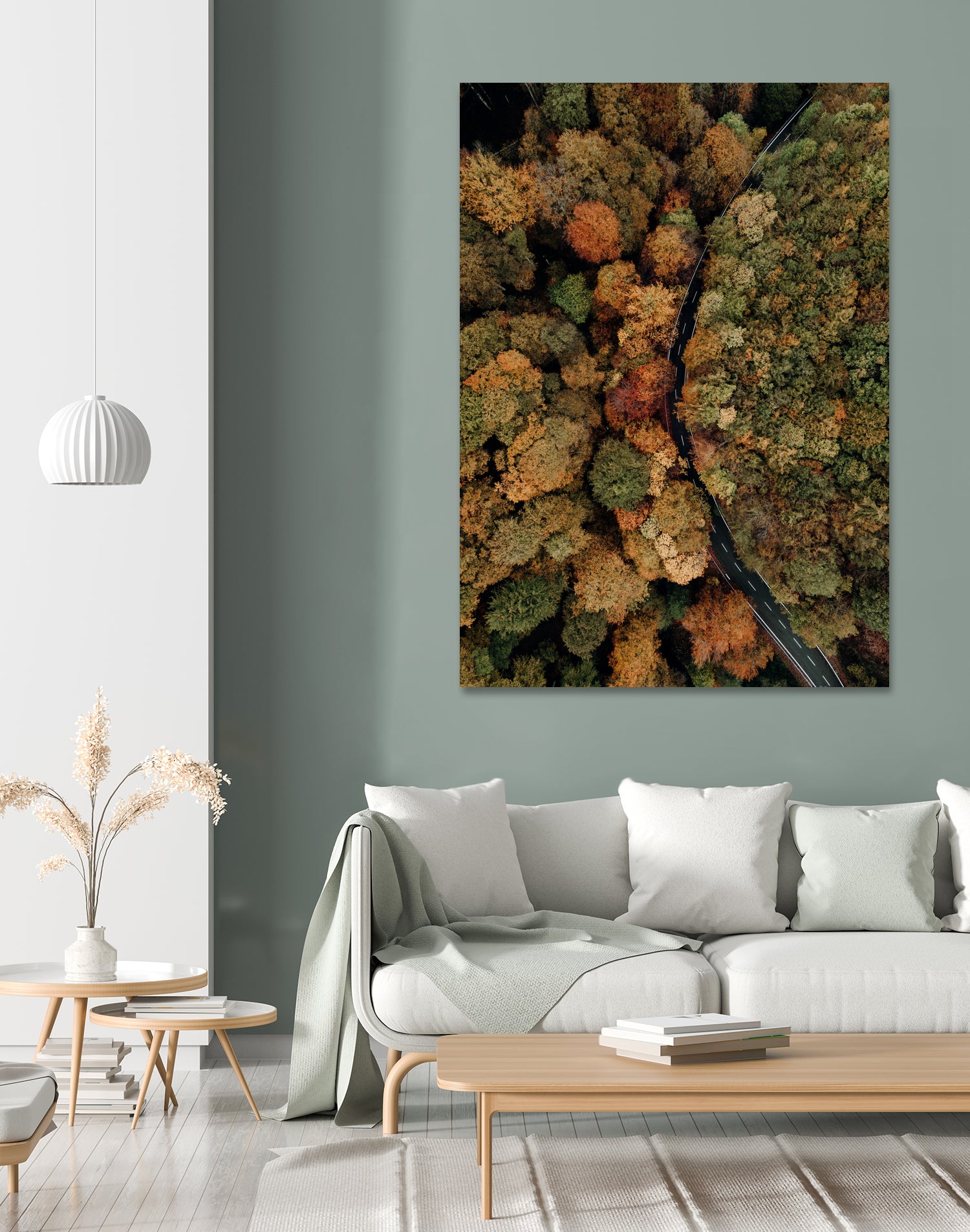 Autumn's Winding Path by Javier Pardina on GIANT ART - forest landscape  forest