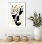 Which Came First by Jilli Darling  on GIANT ART - abstract abstract, bold, white, grey, gray, calm, painting, print,  wallart,  wall art,  energetic, colourful, graphic print, illustration, soft, brush strokes, cute, prints, home decor, beige, black, drawing