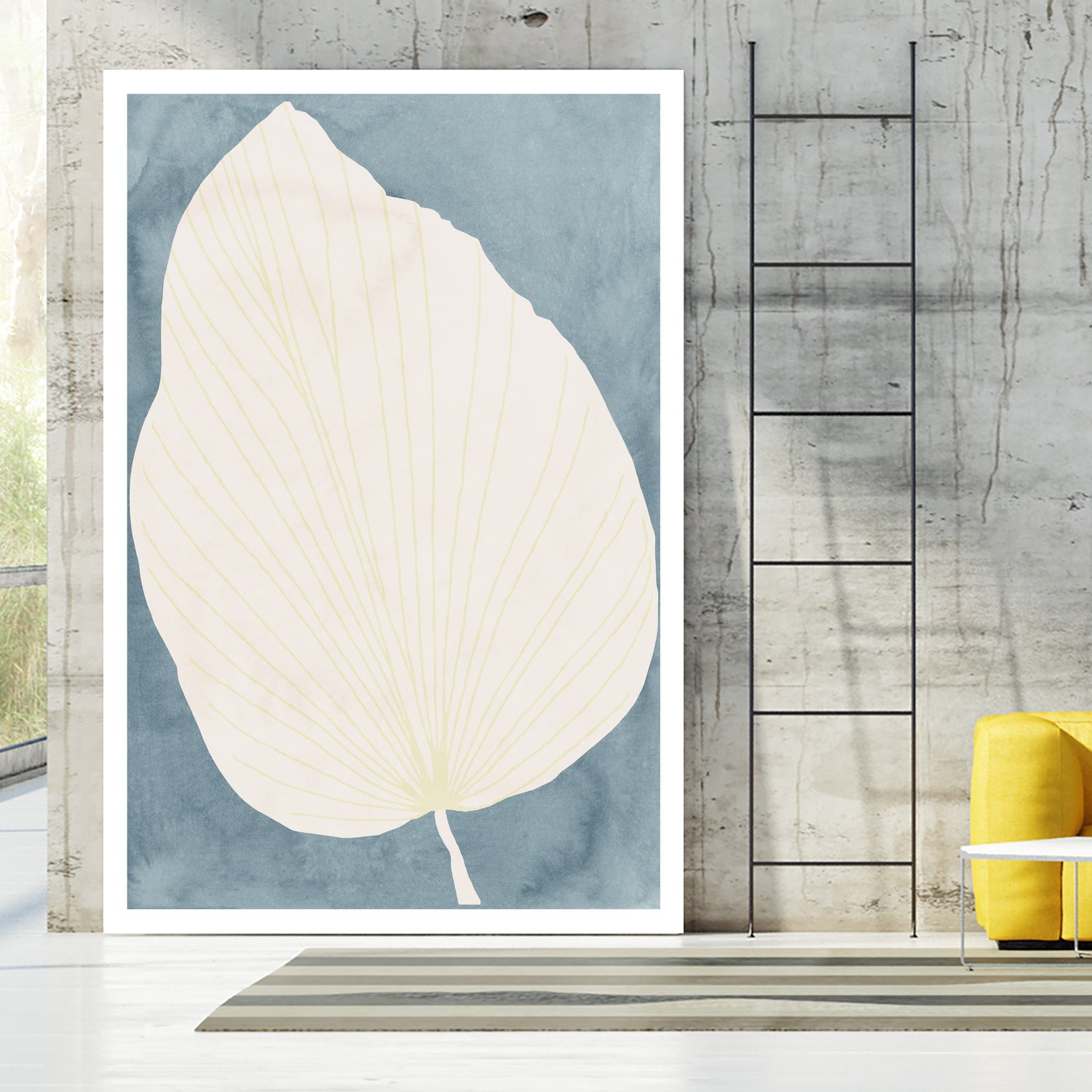 Illustration Of A Large Leaf by Casa cartissi on GIANT ART - illustration minimalist art