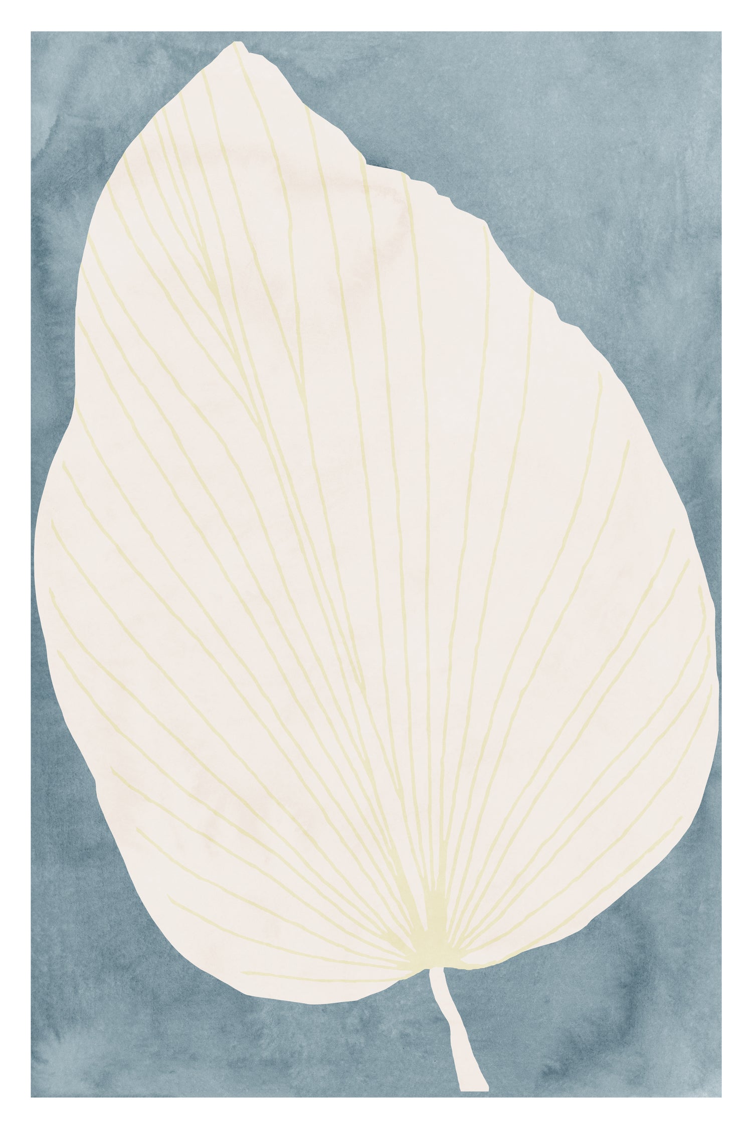 Illustration Of A Large Leaf by Casa cartissi on GIANT ART - illustration minimalist art