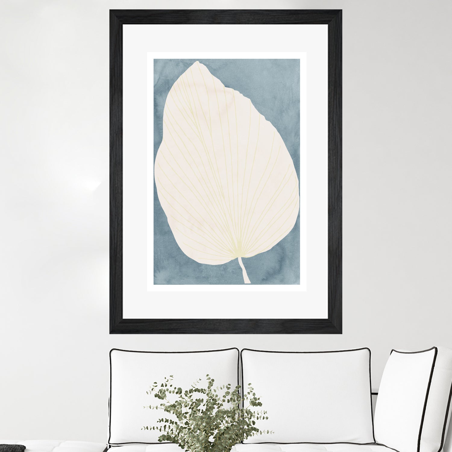 Illustration Of A Large Leaf by Casa cartissi on GIANT ART - illustration minimalist art
