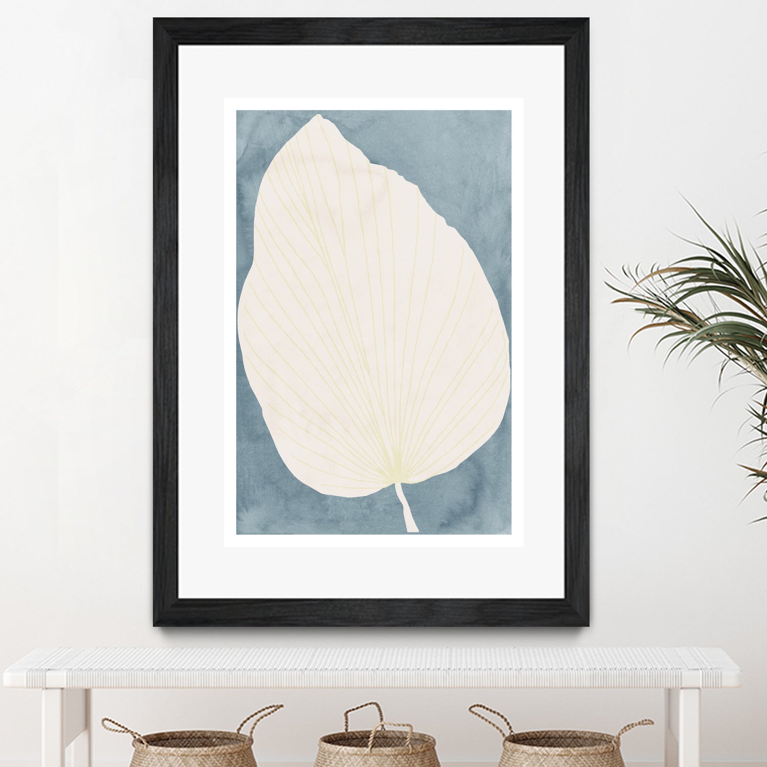 Illustration Of A Large Leaf by Casa cartissi on GIANT ART - illustration minimalist art