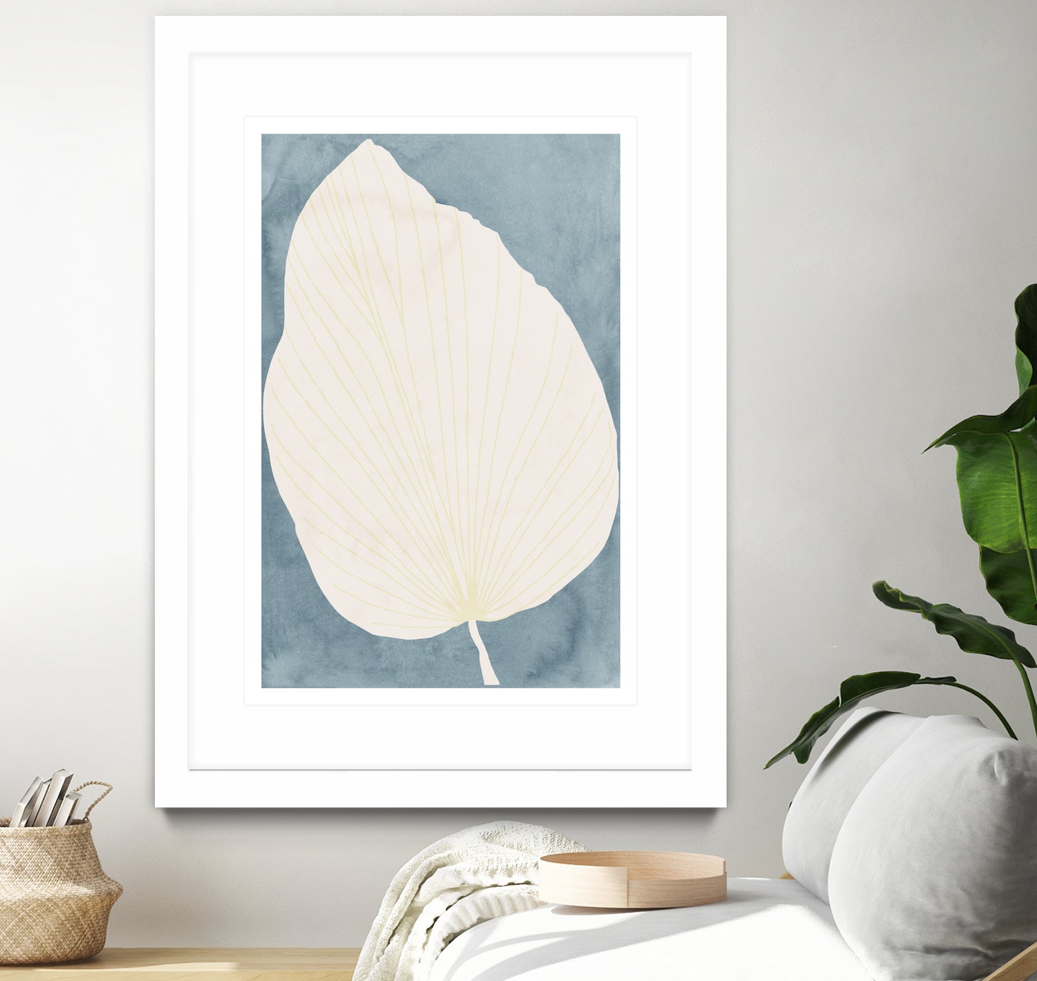 Illustration Of A Large Leaf by Casa cartissi on GIANT ART - illustration minimalist art