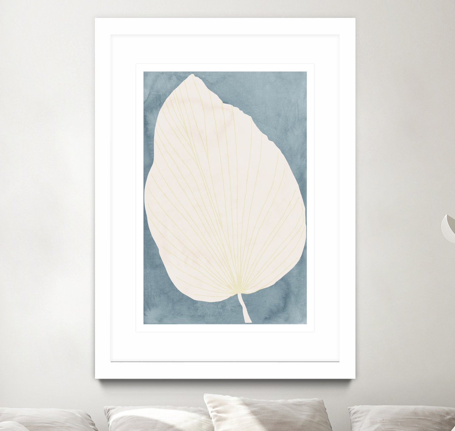 Illustration Of A Large Leaf by Casa cartissi on GIANT ART - illustration minimalist art