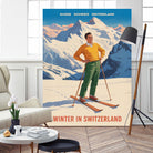Swiss Alpine Bliss by Andreas Magnusson on GIANT ART - places vintage travel poster