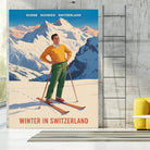 Swiss Alpine Bliss by Andreas Magnusson on GIANT ART - places vintage travel poster