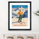 Swiss Alpine Bliss by Andreas Magnusson on GIANT ART - places vintage travel poster