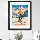 Swiss Alpine Bliss by Andreas Magnusson on GIANT ART - places vintage travel poster