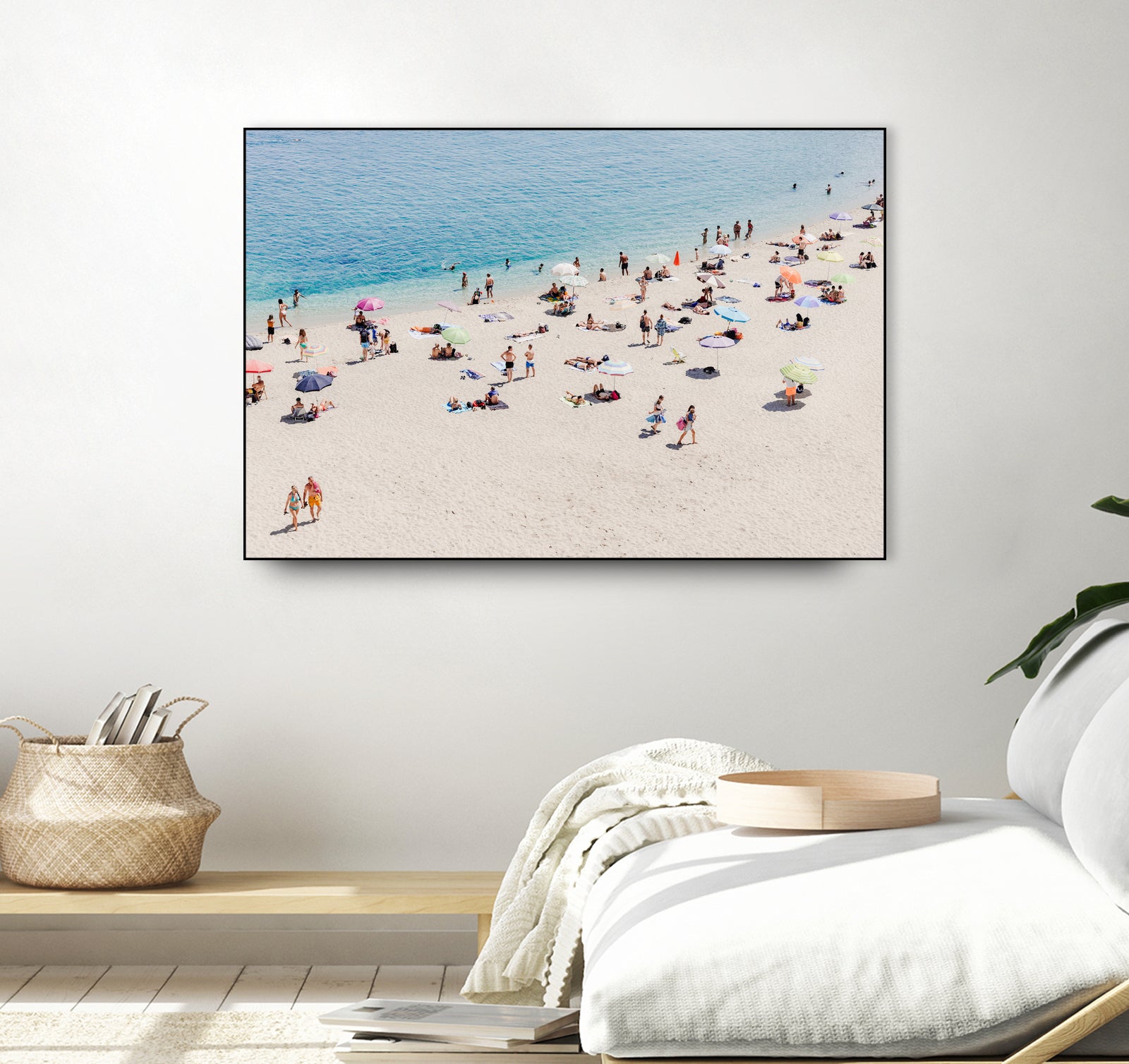 Tropea beach in the Summer by Photolovers on GIANT ART - umbrella photography umbrella