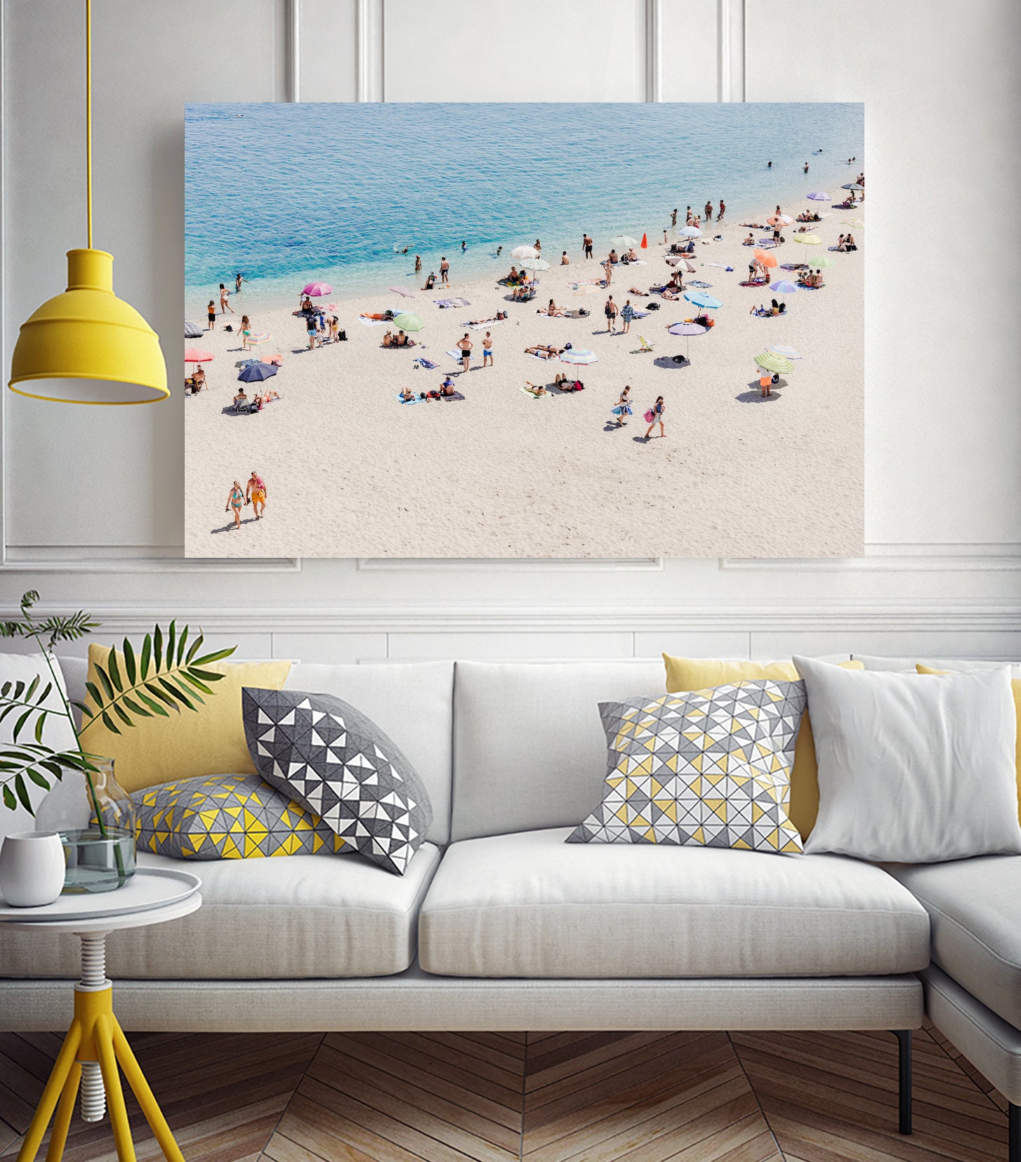 Tropea beach in the Summer by Photolovers on GIANT ART - umbrella photography umbrella