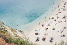 Tropea beach in Italy by Photolovers on GIANT ART - umbrella photography umbrella