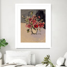 Bouquet With Beige Vase by Janel Bragg on GIANT ART - illustrations botanical illustrations