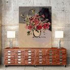 Bouquet With Beige Vase by Janel Bragg on GIANT ART - illustrations botanical illustrations