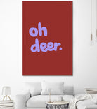 Oh Deer 1 by Studio Memb on GIANT ART - word art love