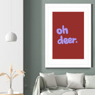 Oh Deer 1 by Studio Memb on GIANT ART - word art love