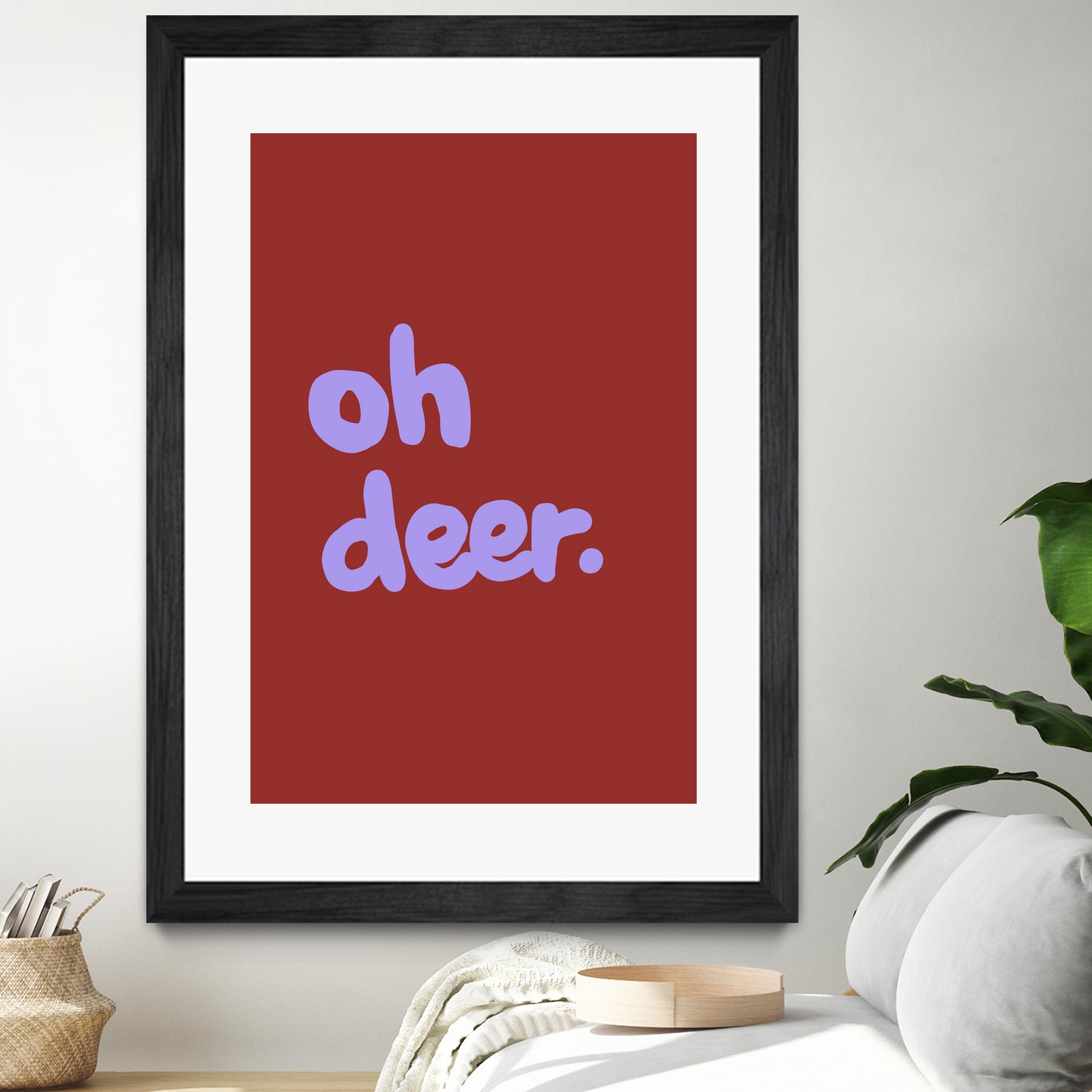 Oh Deer 1 by Studio Memb on GIANT ART - word art love