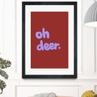 Oh Deer 1 by Studio Memb on GIANT ART - word art love