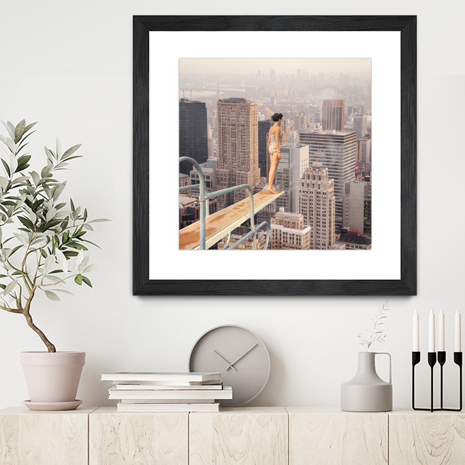 Risky Swimming by Marja van den on GIANT ART - illustration surreal