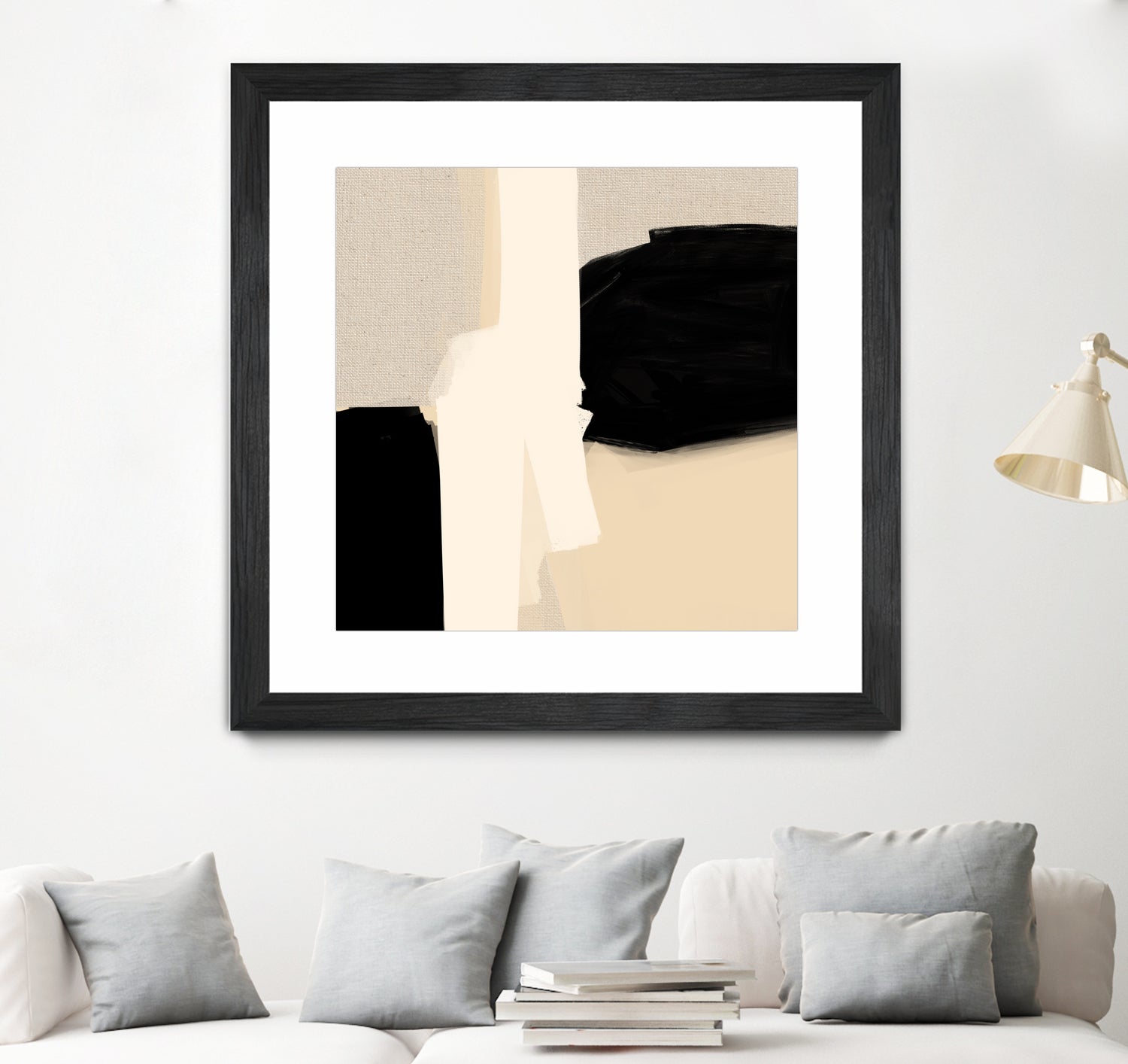 Opposites Attract 5 by Simona Gocan on GIANT ART - illustration neutral tones