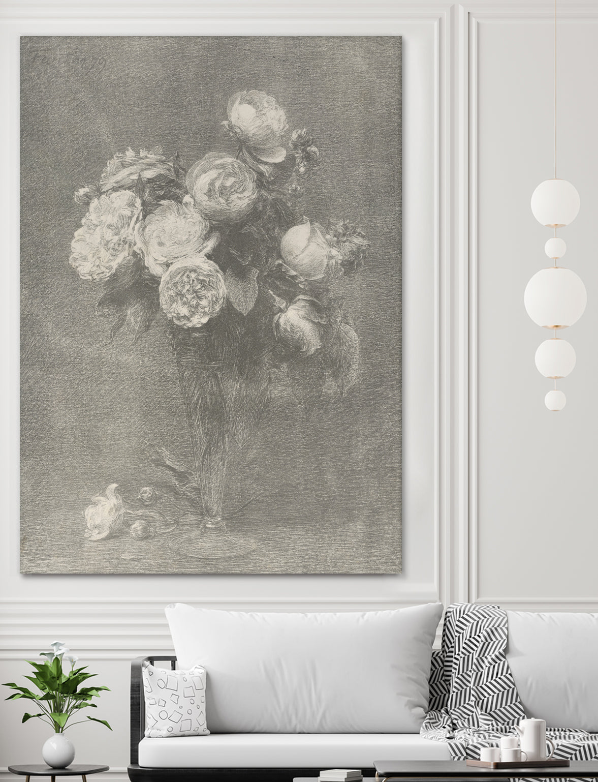 Bouquet of Roses by Henri Fantin Latour on GIANT ART -  henri fantin latour