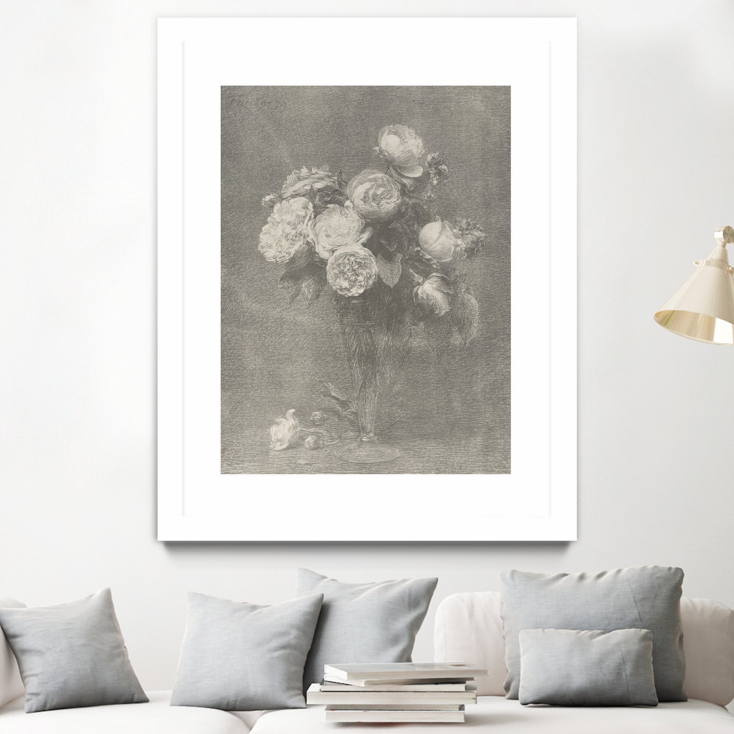 Bouquet of Roses by Henri Fantin Latour on GIANT ART -  henri fantin latour