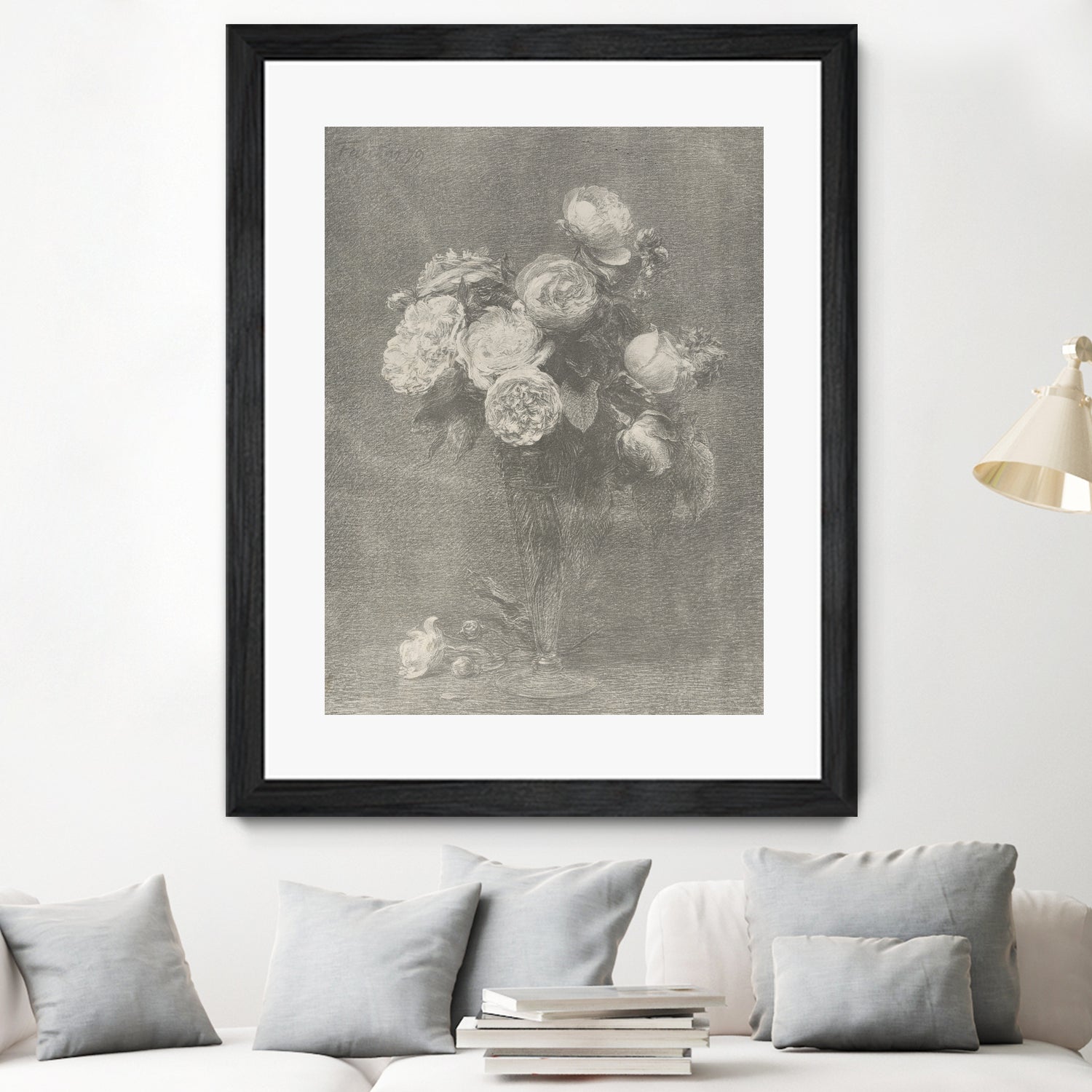 Bouquet of Roses by Henri Fantin Latour on GIANT ART -  henri fantin latour