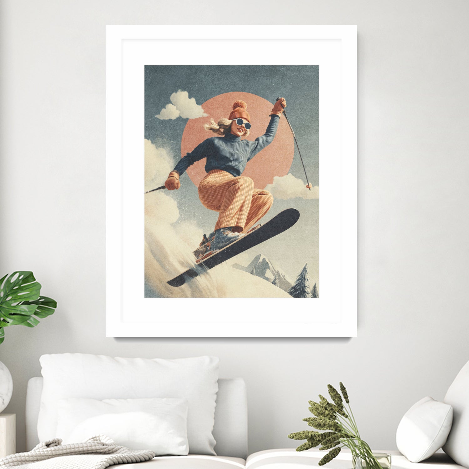 Skiing Adventure by Emel Tunaboylu on GIANT ART -  skiing25