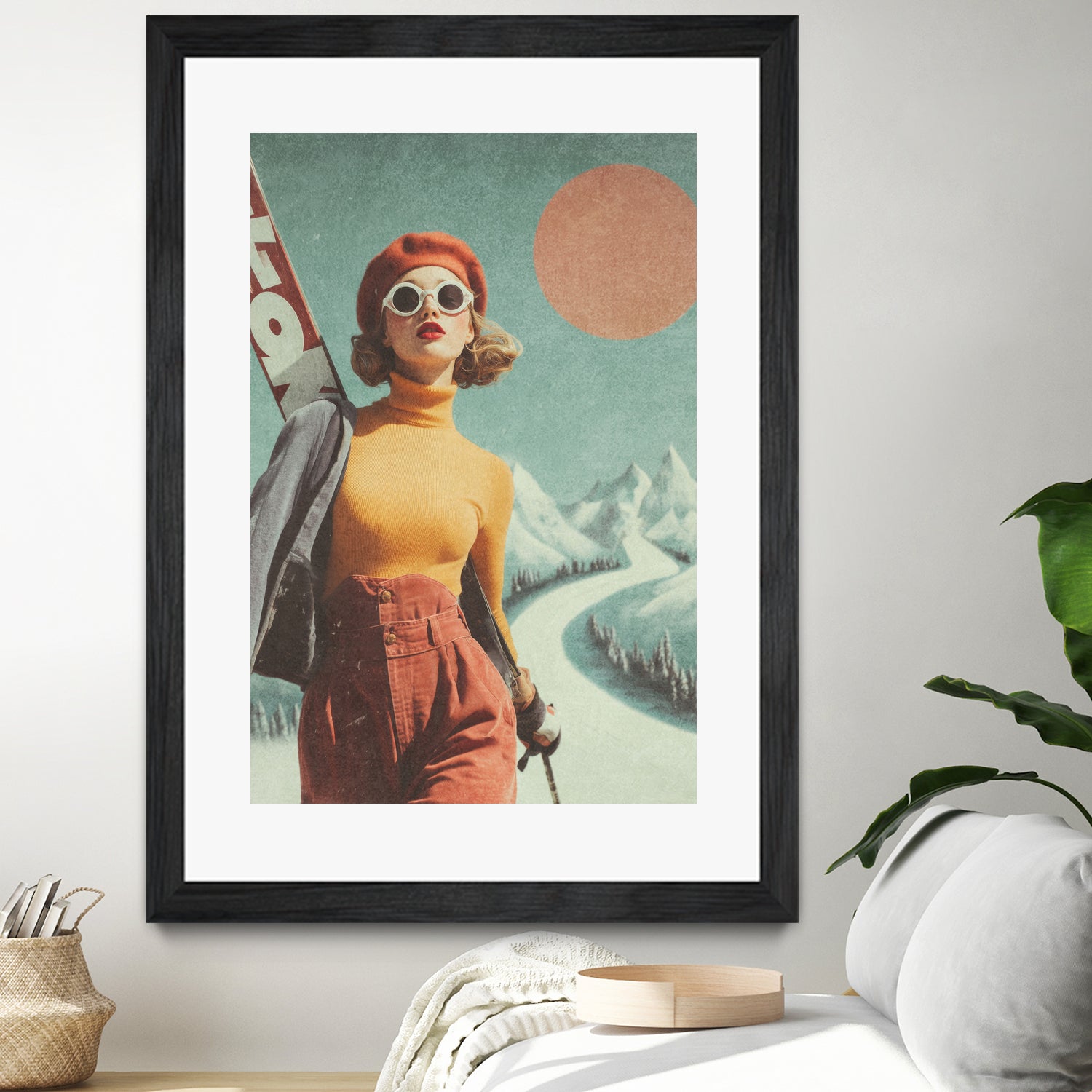 Skiing Adventure by Emel Tunaboylu on GIANT ART -  skiing25