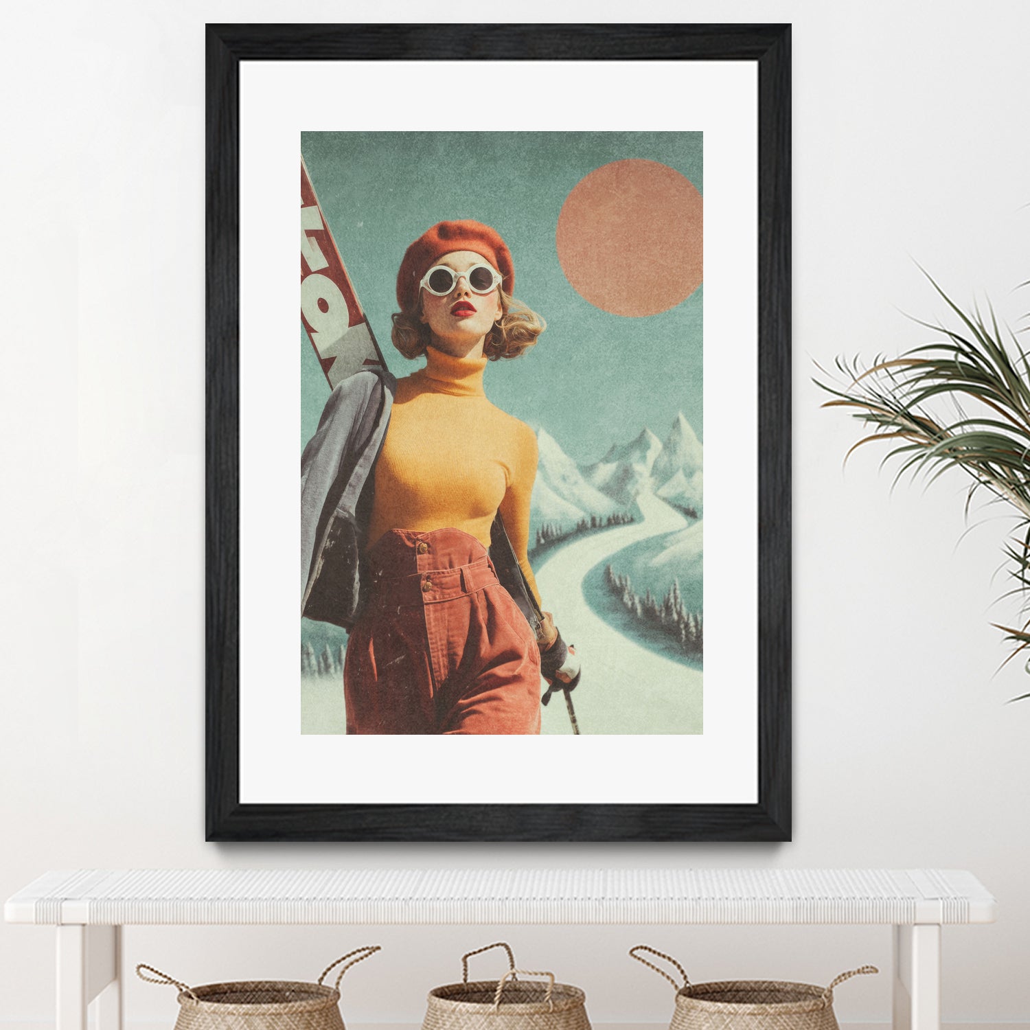 Skiing Adventure by Emel Tunaboylu on GIANT ART -  skiing25