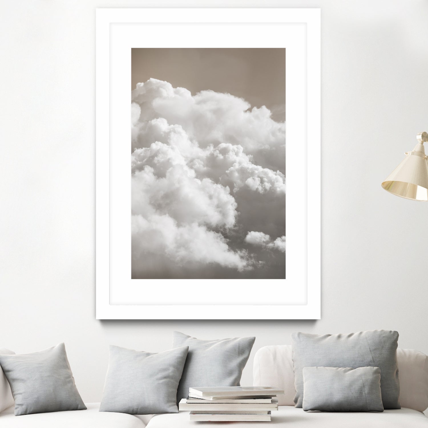 Sandy Clouds by Mareike Bohmer on GIANT ART -  cloud