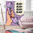 Blah Blah Blah by Andreas Magnusson on GIANT ART - illustration telephone