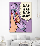 Blah Blah Blah by Andreas Magnusson on GIANT ART - illustration telephone