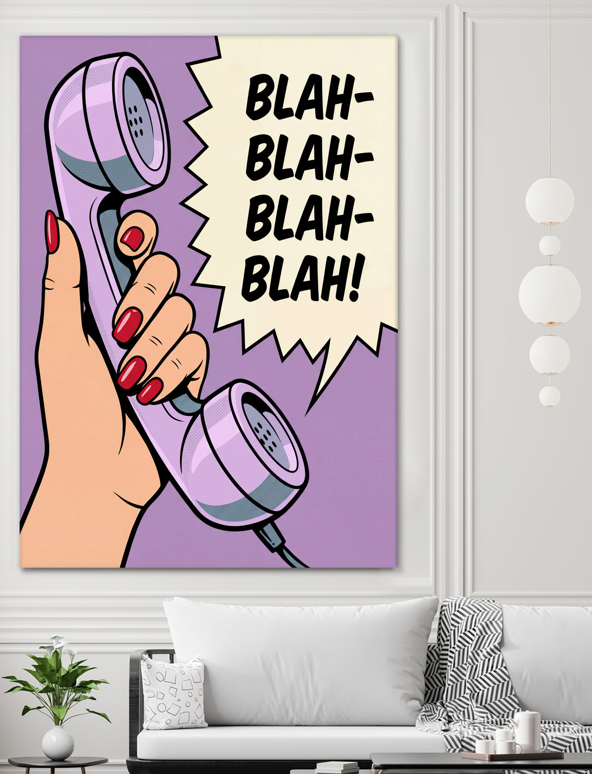 Blah Blah Blah by Andreas Magnusson on GIANT ART - illustration telephone