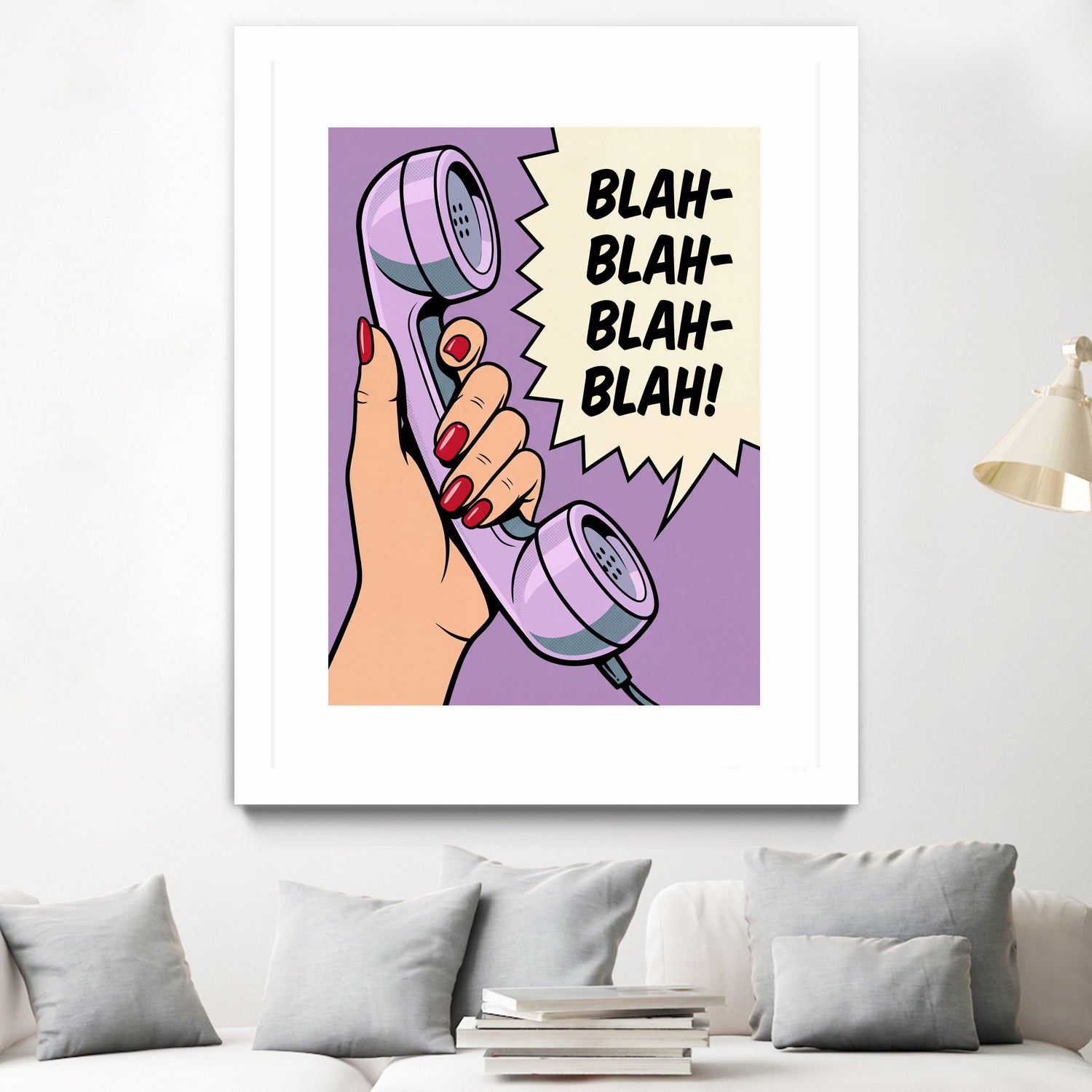 Blah Blah Blah by Andreas Magnusson on GIANT ART - illustration telephone