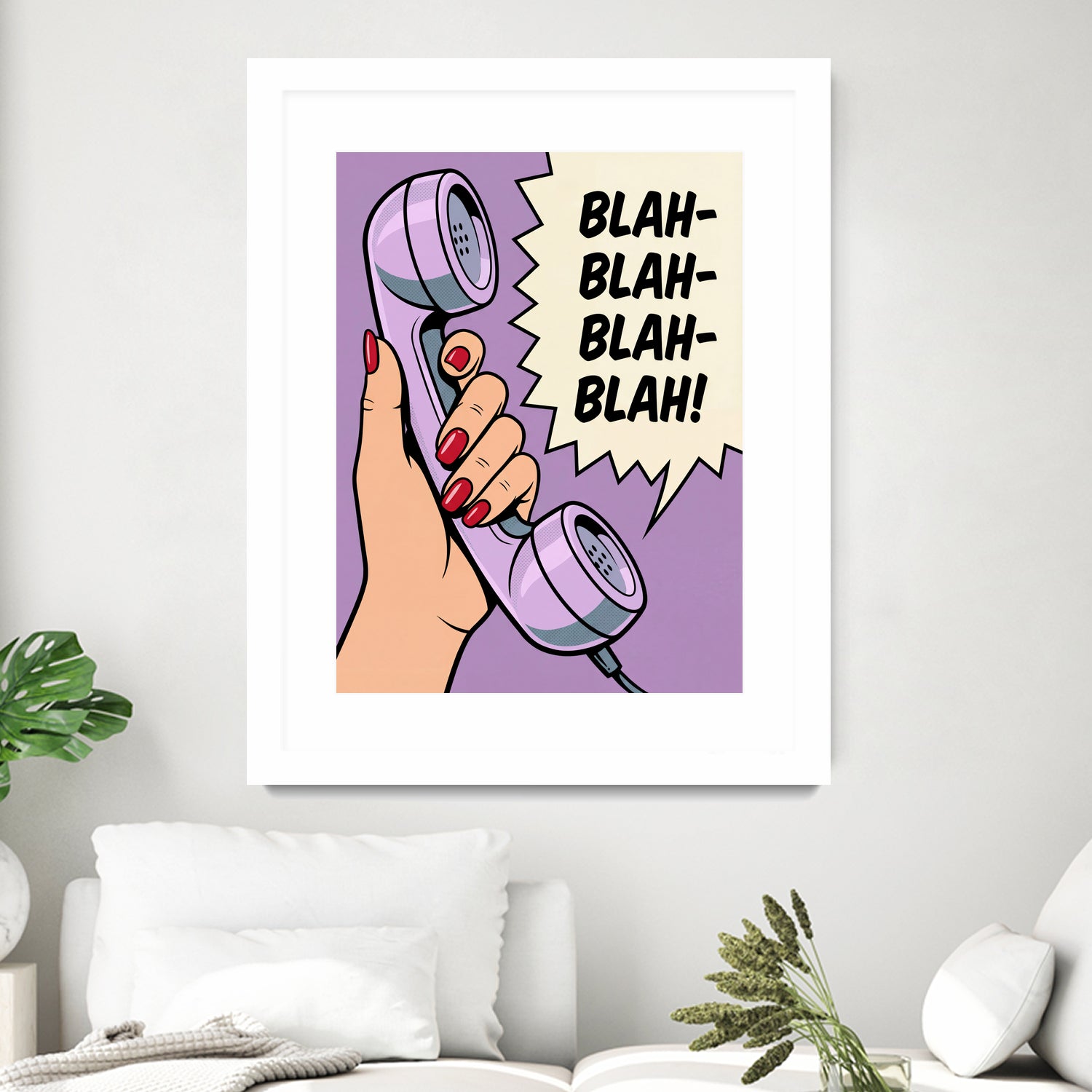 Blah Blah Blah by Andreas Magnusson on GIANT ART - illustration telephone