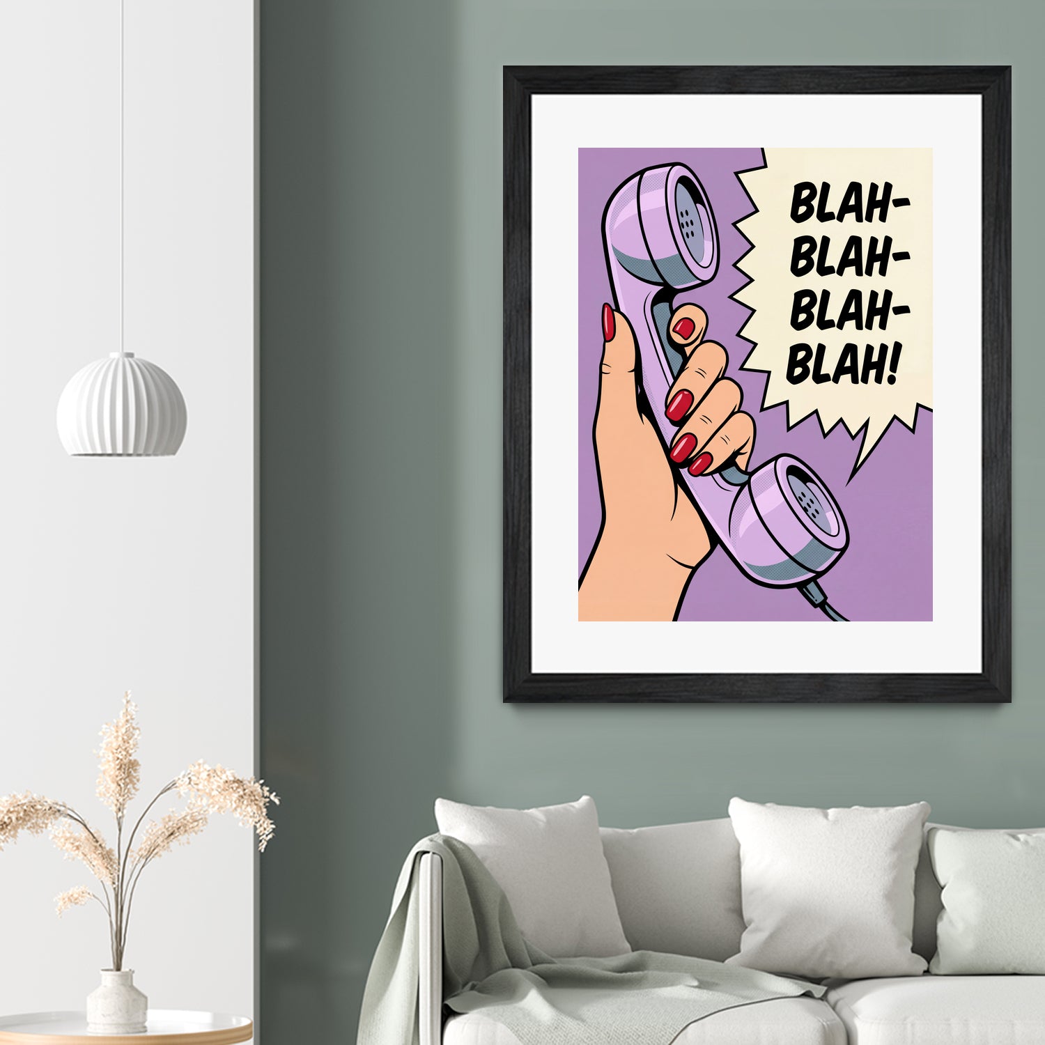 Blah Blah Blah by Andreas Magnusson on GIANT ART - illustration telephone
