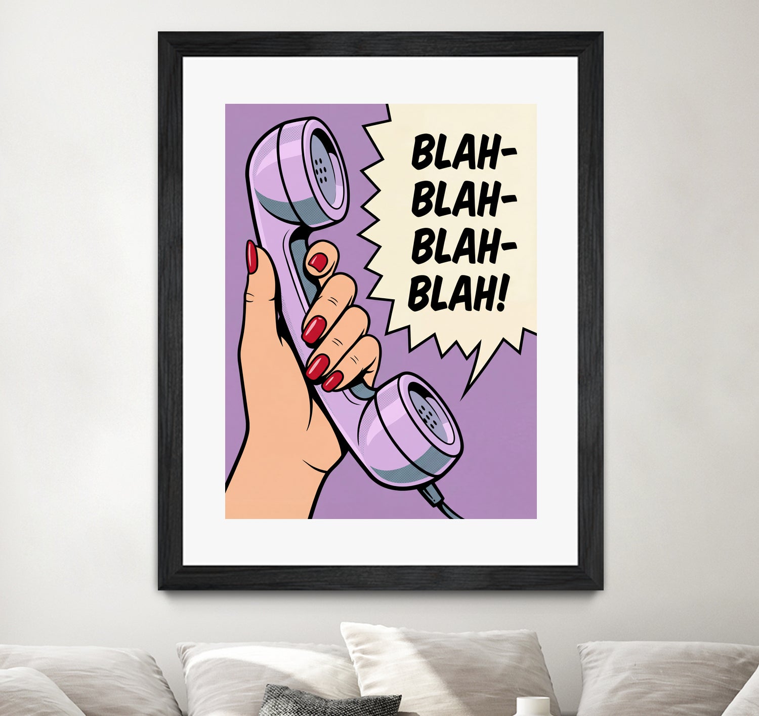 Blah Blah Blah by Andreas Magnusson on GIANT ART - illustration telephone