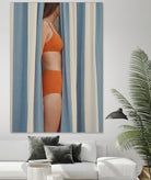 Behind the Curtains by Andreas Magnusson on GIANT ART - illustration woman