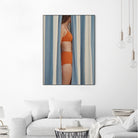 Behind the Curtains by Andreas Magnusson on GIANT ART - illustration woman