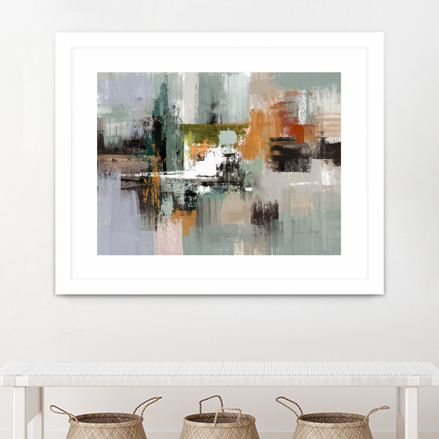 Green by Sage Rust on GIANT ART - cheney black abstract julia cheney