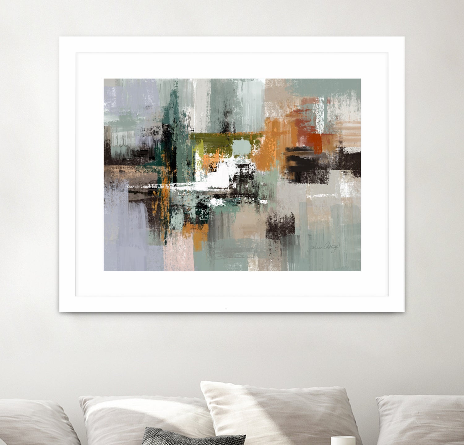 Green by Sage Rust on GIANT ART - cheney black abstract julia cheney